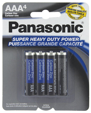 Panasonic Super Heavy Duty Battery Aaa - Pack Of 4