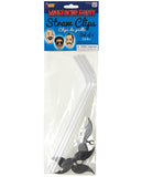 Mustache Party Straw Clips - Pack Of 3