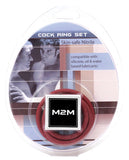 M2m Nitrile Cock Ring - Pack Of 3