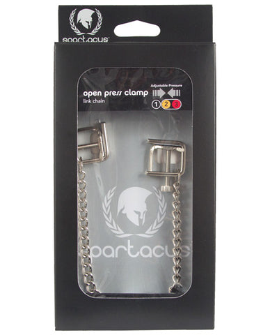 Spartacus Adjustable Press Nipple Clamps W-link Chain