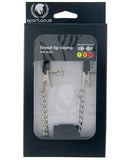 Spartacus Adjustable Broad Tip Nipple Clamps W-link Chain