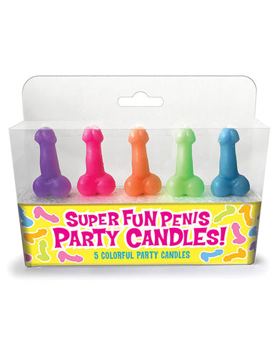 Super Fun Party Candles  - Set Of 5