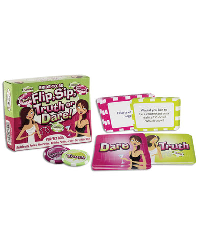 Bride To Be Flip, Sip Truth Or Dare Game