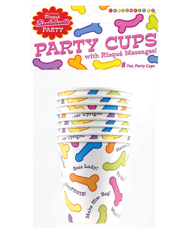 Bachelorette Risque Party Cups - Bag Of 8