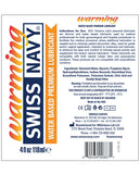 Swiss Navy Warming Water Based Lube - 4 Oz