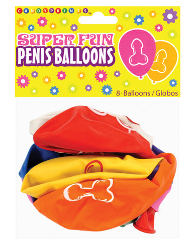 Super Fun Penis Balloons - Pack Of 8