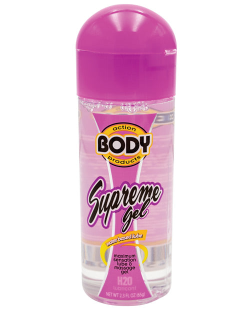 Body Action Supreme Water Based Gel - Oz Bottle