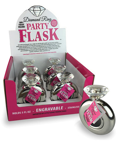 Diamond Ring Party Flask  - Display Of 6