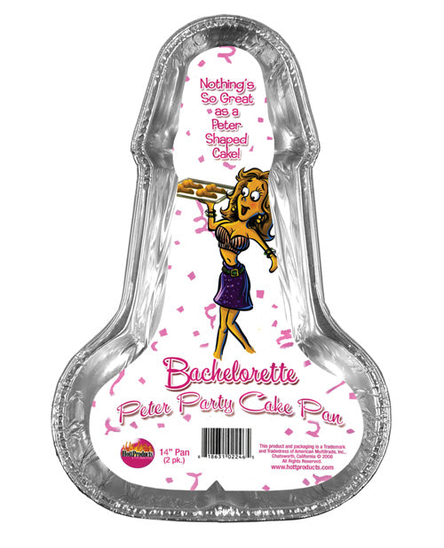 Bachelorette Disposable Peter Party Cake Pan - Pack Of 2