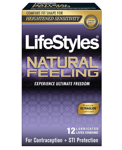 Lifestyles Natural Feeling Condoms - Pack Of 12