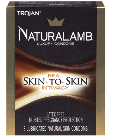 Trojan Naturalamb Condoms - Box Of 3