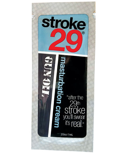 Stroke 29 Masturbation Cream - .25 Oz Foil Bag Of 50