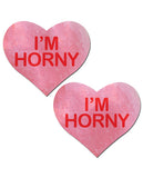 Pastease I'm Horny Heart - Pink-red O-s