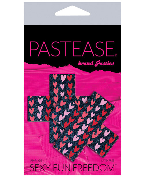 Pastease Plus W/hearts - Denim O/s