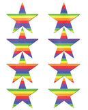 Pastease Mini Rainbow Stars - Pack Of 8 O-s