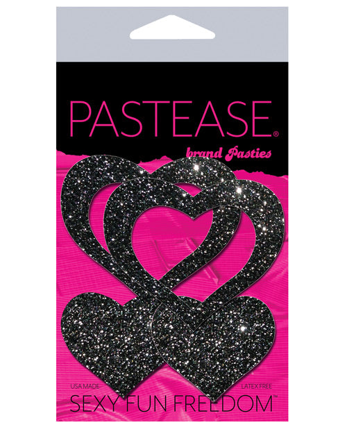 Pastease Glitter Peek A Boob Hearts - O/s