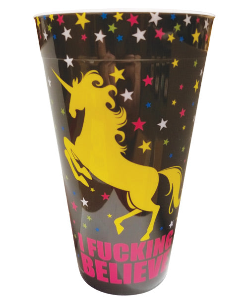 I Fucking Believe Unicorn Drinking Cup