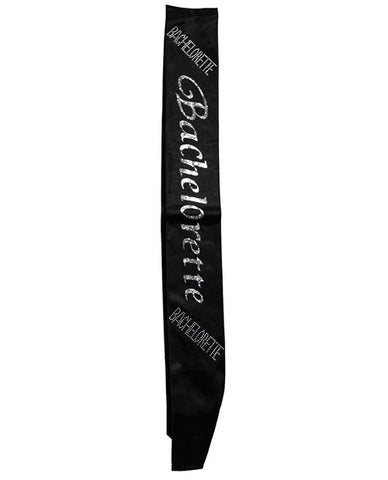 Bachelorette Non Flashing Sash - Black