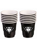 Bachelor Tuxedo Plastic Shot Glasses - Black Set Of 12