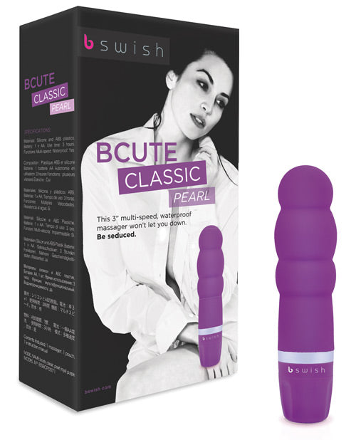 Bcute Pearl Silicone Massager Waterproof - Purple