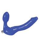 Tantus Vibrating Silicone Slim Feeldoe - Blue