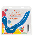 Tantus Vibrating Silicone Slim Feeldoe - Blue