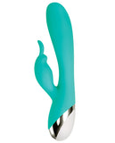 Adam & Eve Silicone Rechargeable Rabbit - Teal