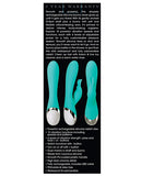 Adam & Eve Silicone Rechargeable Rabbit - Teal