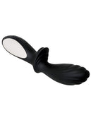 Adam & Eve Silicone Warming Prostate Massager - Black