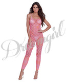 Simply Sexy Convertible Diamond Pattern Open Crotch Bodystocking - Doubles As Crop Top- Os