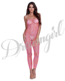 Simply Sexy Convertible Diamond Pattern Open Crotch Bodystocking - Doubles As Crop Top- Os