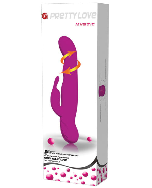 Pretty Love Mystic Rechargeable Rabbit - 30 Function Fuchsia