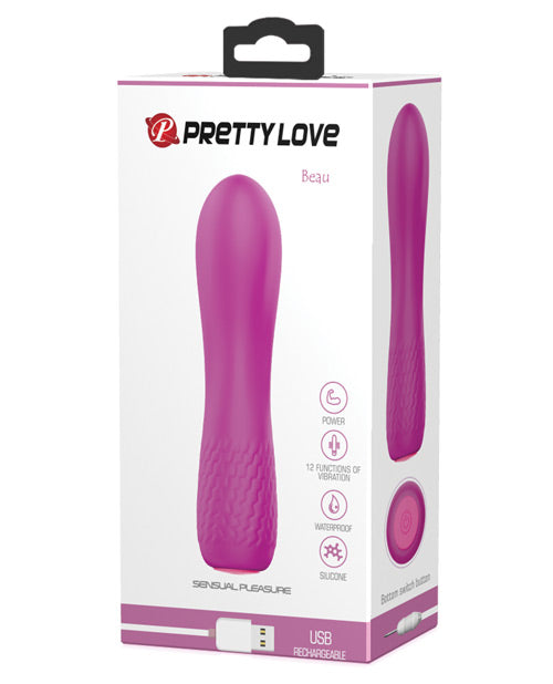 Pretty Love Beau Mini Vibe - 12 Function Fuchsia