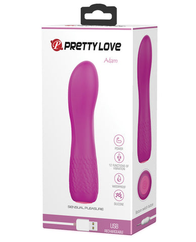 Pretty Love Adam Mini Vibe - 12 Function Fuchsia