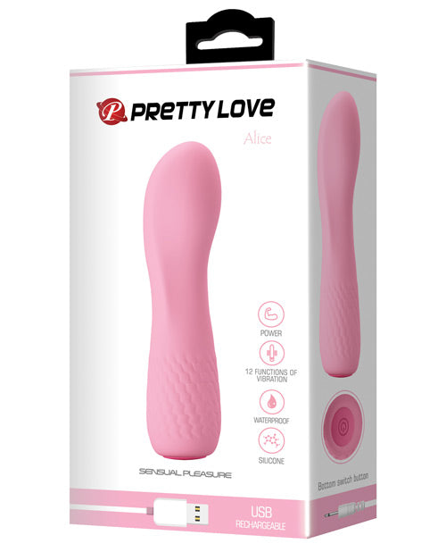 Pretty Love Alice Mini Vibe - 12 Function Flesh Pink