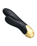 Pretty Love Naughty Play Liquid Silicone Sucking Rabbit - Black & Gold