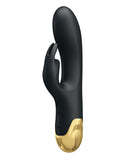 Pretty Love Double Pleasure Liquid Silicone 7 Function Rabbit - Black & Gold