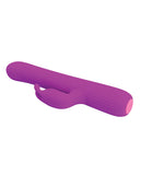 Pretty Love Julian Wavy Rotation Rabbit - Fuchsia