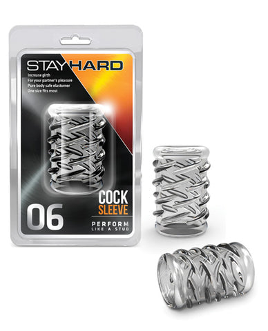 Blush Stay Hard Cock Sleeve - Clear