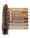 Blush Dr. Skin 7.25" Cock Vibe 3 - Chocolate