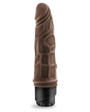 Blush Dr. Skin 7.25" Cock Vibe 3 - Chocolate