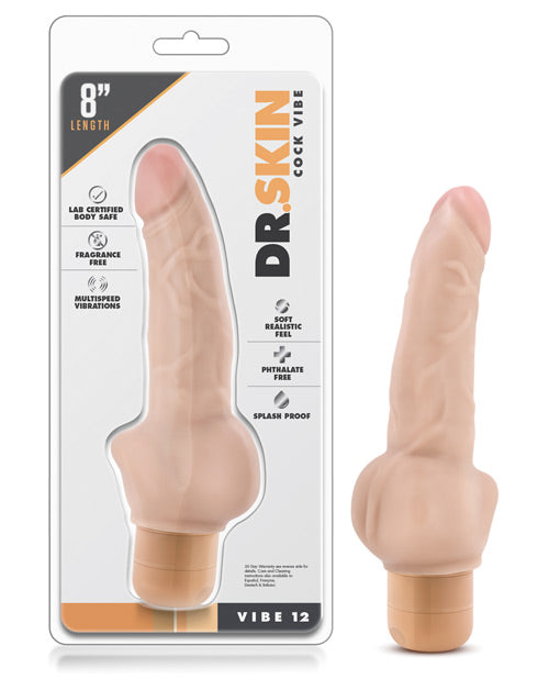 Blush Dr. Skin Vibe 8" Dong #12 - Beige