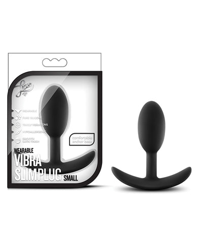 Blush Luxe Wearable Vibra Slim Plug - Black