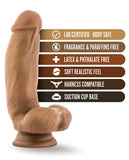 Blush Willy's 7" Silicone Dildo W/balls & Suction Cup