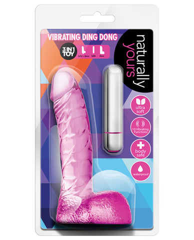 Blush Naturally Yours Vibrating Ding Dong - Pink