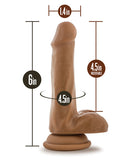 Blush Willy's 6" Silicone Dildo W/balls & Suction Cup