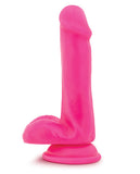 Blush Neo Elite Silicone Dual Density Cock W/balls - Neon