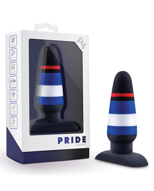 Blush Avant Pride 4 Silicone Plug - Powerplay