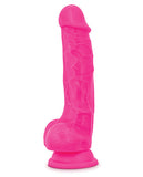 Blush Neo Dual Density Cock W/balls - Neon Pink