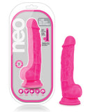 Blush Neo Dual Density Cock W/balls - Neon Pink